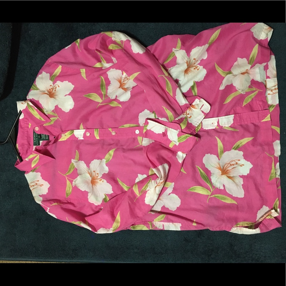 Vintage 90s Ralph Lauren Hawaiian XL button down